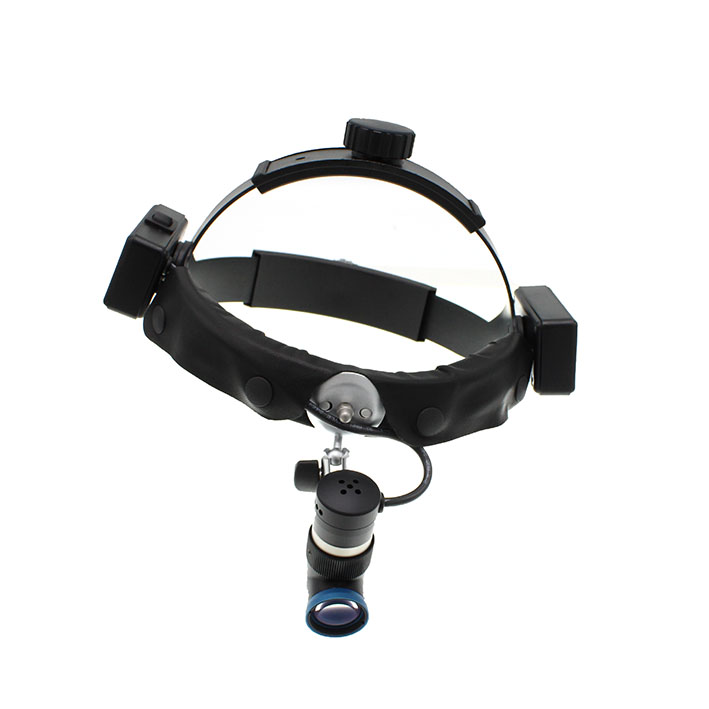 Pannlampa LED-ljus med Li-jon batteripack svart med huvudband - Bild 2