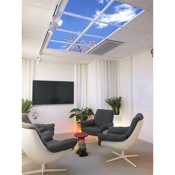 Skytak LED-belysning 60x60cm med himmelsmotiv - Bild 3