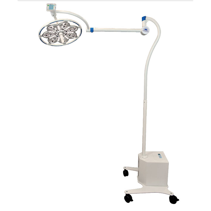 Operationslampa mobil med batteribackup 100 000 lux LED 440mm