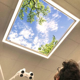 Skytak LED belysning med LED-ram 120x120x9cm - Bild 3