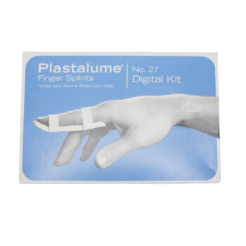 Fingerskena plastalume låda med 9x3st
