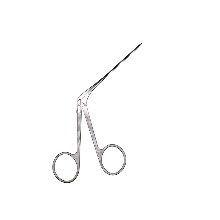 Krokodiltång öron Hartmann-Wullstein mikro gracil räfflat gap 0,8x4mm 8cm